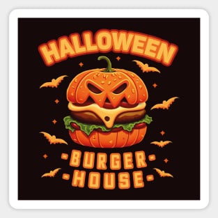 Pumpkin Burger From Halloween Burger House Magnet